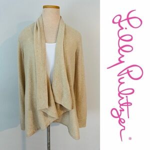 ⬇️ REDUCED! Lilly Pulitzer Cashmere Cardigan in Heathered Sand Sz M